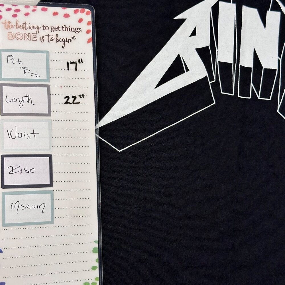 Anine Bing Lennon Black Logo Muscle Tank-Organic Cotton Sz Small Embroider Logo - Picture 5 of 8